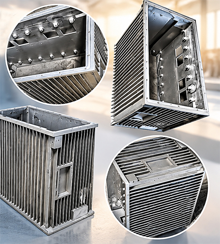 Illustration of finished aluminium cast components